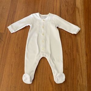 Emile et Rose Classic White Ashton Embroidered Kids One Piece